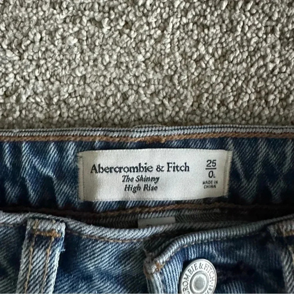 Abercrombie & Fitch The Skinny High Rise Jeans Size 25 Long - Picture 3 of 8